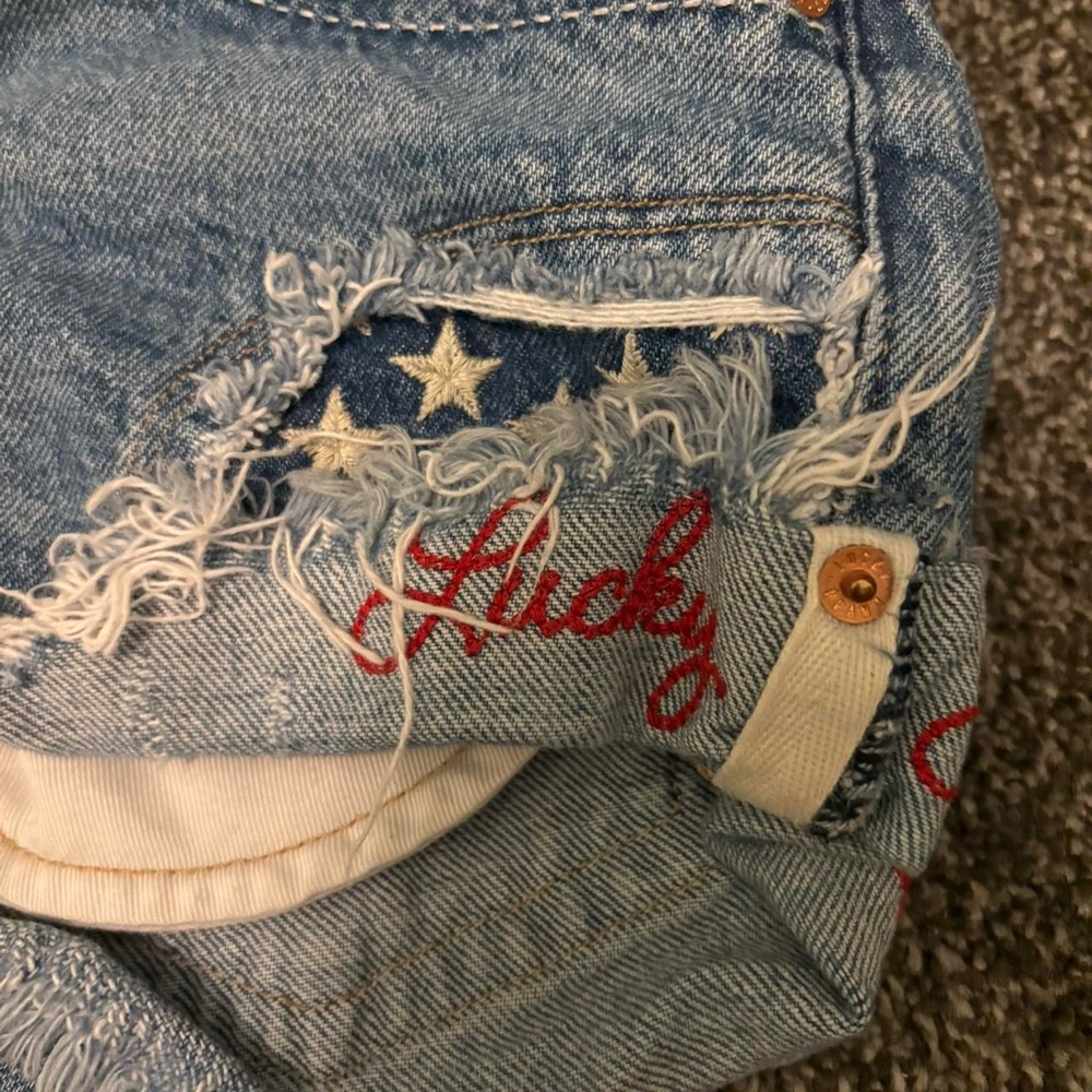 Lucky Brand Light Blue Star-Patterned Women Jeans